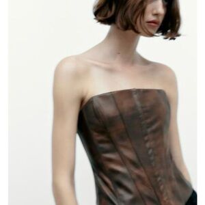 Zara Chocolate Brown Top